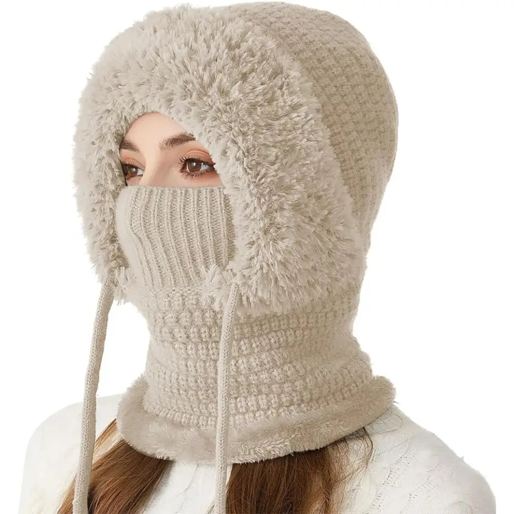 ❄️3 in 1 Beanie Hat with Scarf and Mask