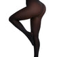 Women's Fleece Lined Tights Body Slimming Leggings Sheer Fake Translucent