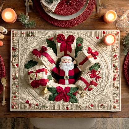 Santa Treasure Quilted Place Mat