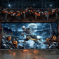 Gone Fishing Halloween Garage Door Banner Decoration