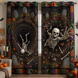 Graveyard Vortex Quilted Curtains