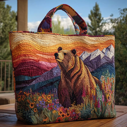Majestic Bear Handmade Tote Bag