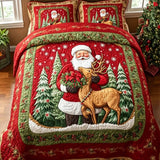 North Pole Express Quilted Bedding Set