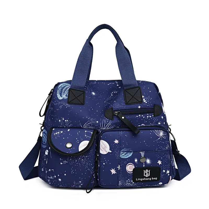 Large Capacity Waterproof Multi-Pocket Tote Bag