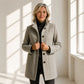 Women's Button-Front Stand Collar Fall Coat