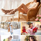 Blue Heart Snowflake Fall Cozy Fluffy Slipper Socks 5 Pairs