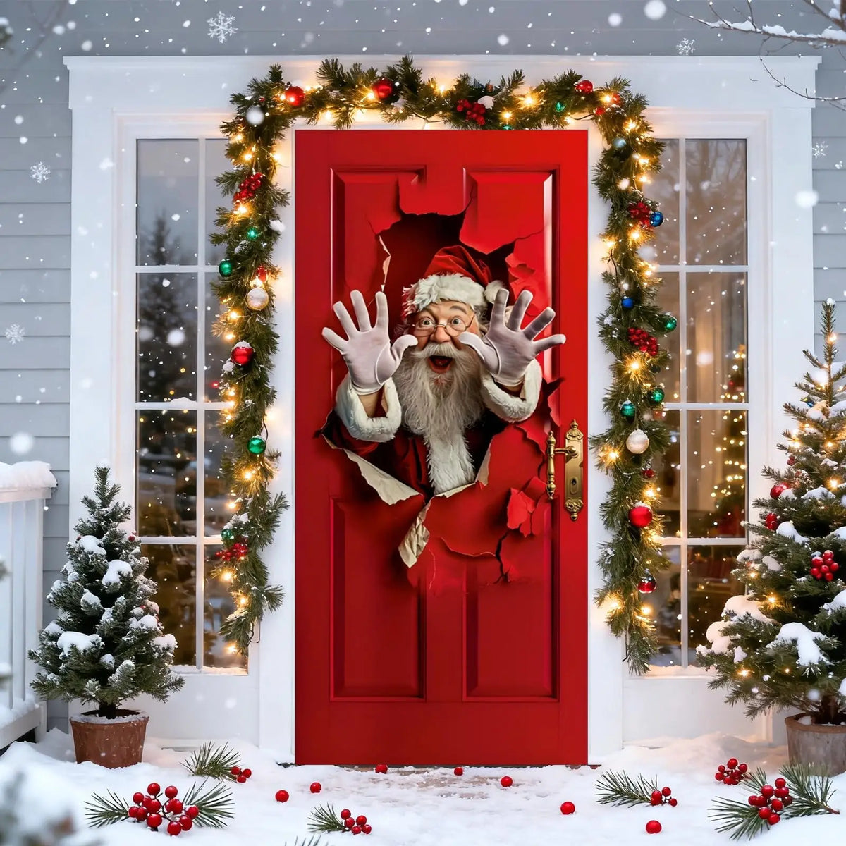 Christmas Door Cover – Instant Holiday Decor