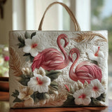 Tropical Flamingo Handmade Tote Bag