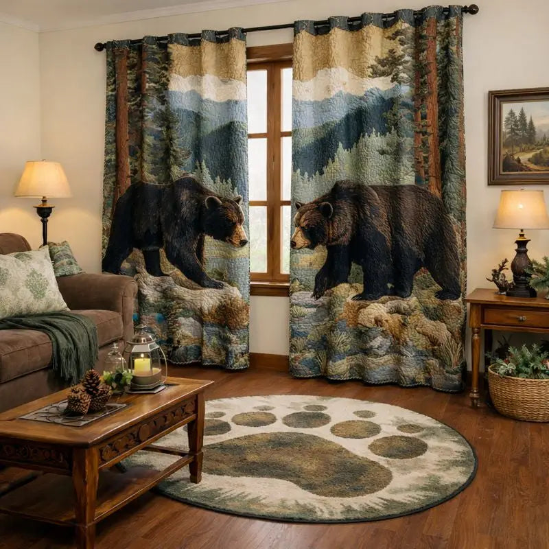 Forest Guardian Quilted Curtains