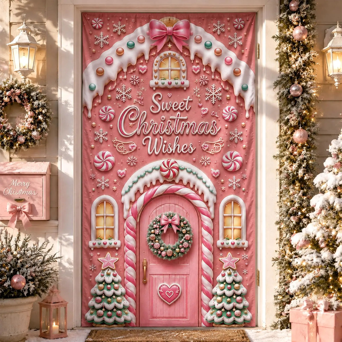 Christmas Door Cover – Instant Holiday Decor