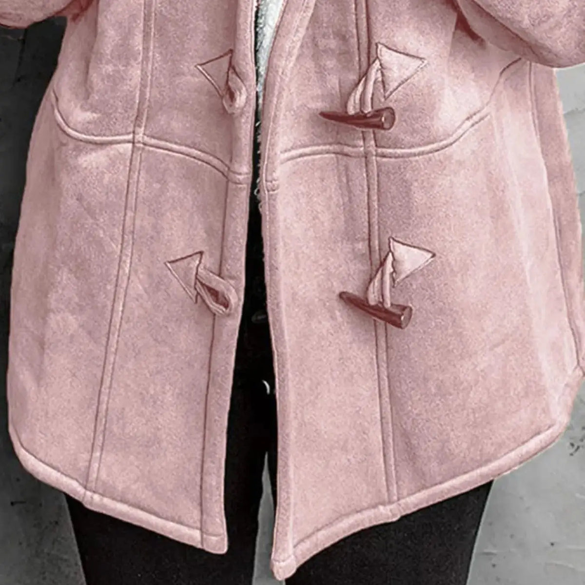 Cozy Sherpa Lined Toggle Coat with Hood