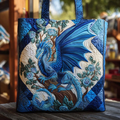 Blue Dragon Handmade Tote Bag