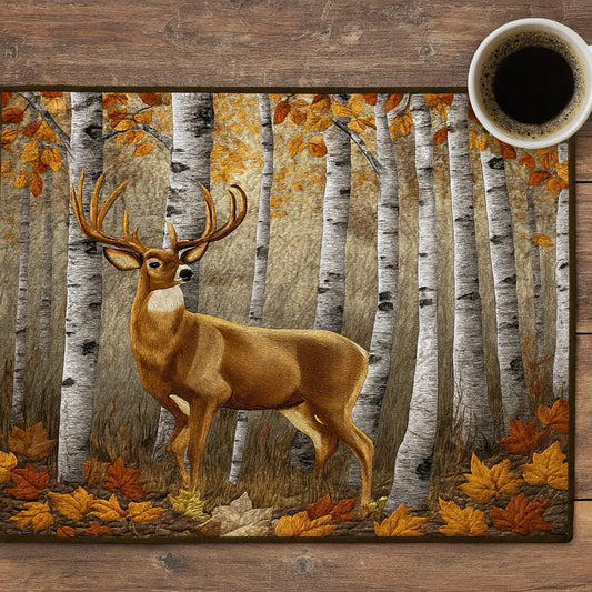 Birch Stag Quilted Place Mat