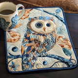 Mystic Midnight Owl Quilted Place Mat