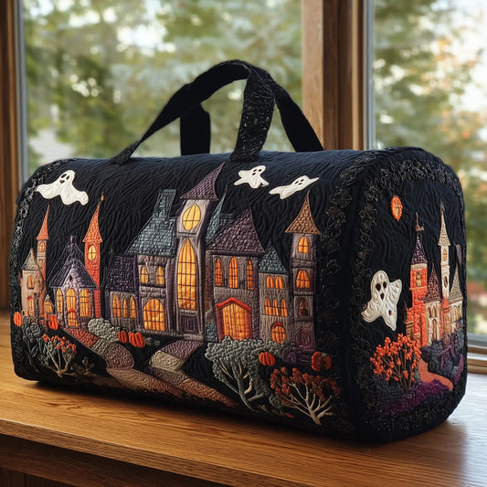 Halloween Vibe Quilted Duffle Bag
