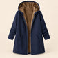 Winter Plush-Lined Cozy Hooded Coat