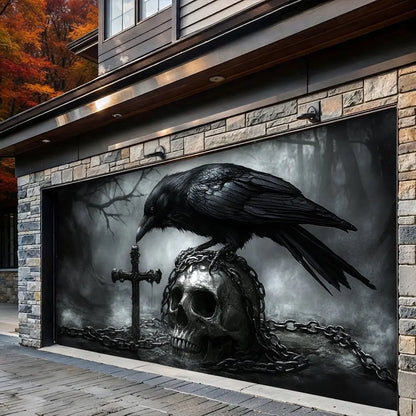 Faith In The Darkness Halloween Garage Door Banner Decoration