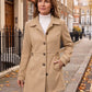 Women’s Plus size Tailored Belted Trench Coat