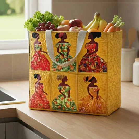 Melanin Quilted Shopping Bag