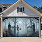 Death Skull Gate Halloween Garage Door Banner Decoration