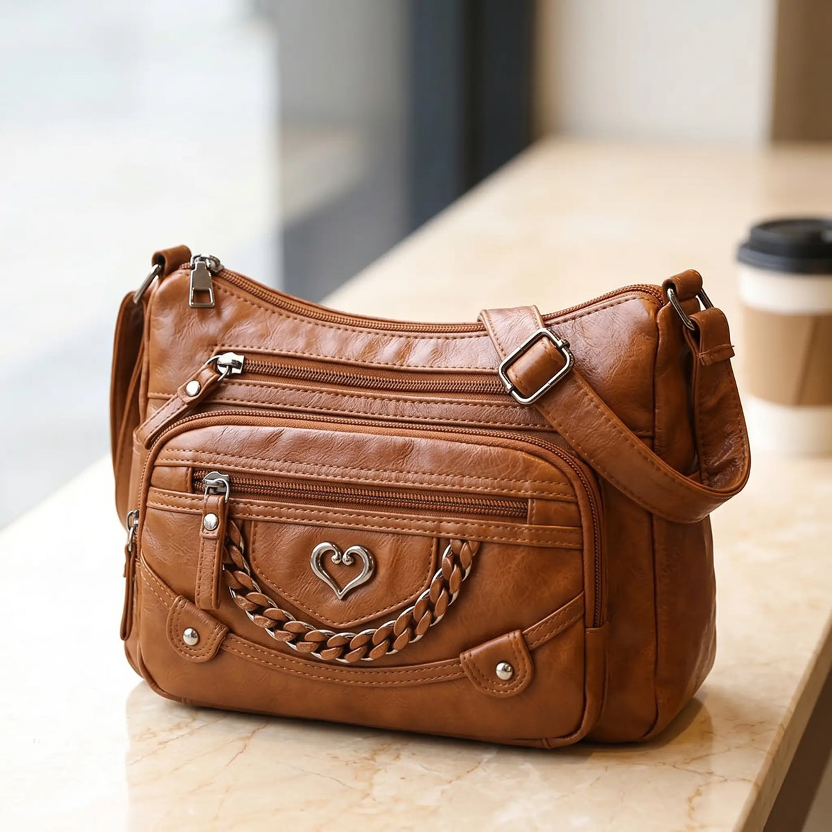 Multi-Pocket Crossbody Bag for Everyday Carry