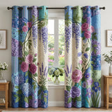 Flower Garden Quilted Curtains