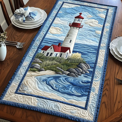 Guardian On The Hill Quilted Table Runner