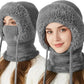 ❄️3 in 1 Beanie Hat with Scarf and Mask