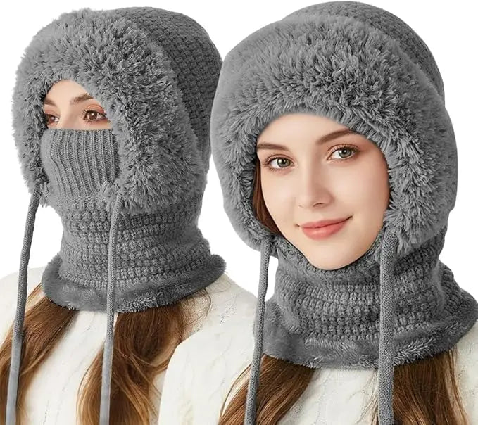 ❄️3 in 1 Beanie Hat with Scarf and Mask