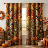 Maple Leaf Quilted Curtains