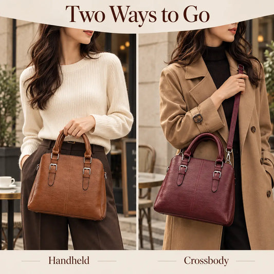Women's Elegant PU Leather Square Handbag