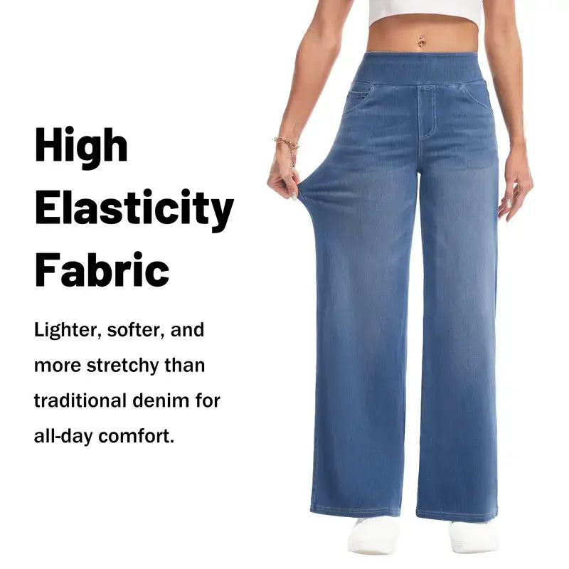 Women's High Waisted Slimming High Elasticity Casual Denim Pants