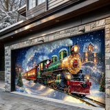Magical Holiday Express Santa’s Train Garage Door Banner Decoration