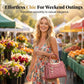 3 PCS Women's Elegant Embroidered Pattern Tote Bag
