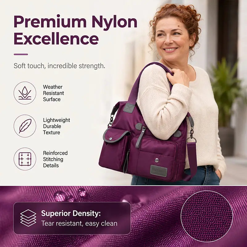 Large Capacity Waterproof Multi-Pocket Tote Bag