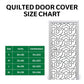 Sunflower Peace Quilted Door Cover