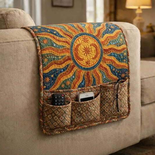 Solar Tide Quilted Sofa Armrest Organizer