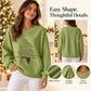 Women Christmas Crew Neck Printing Casual Sweatshirt