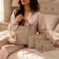 4-Piece PU Leather Tote Crossbody Matching Handbag Set