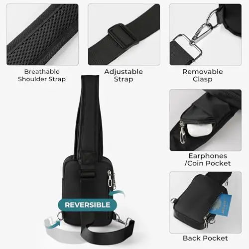 Anti-Theft Crossbody Sling Bag