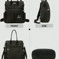 Anti-Theft Vintage Quilted Nylon Women's Backpack