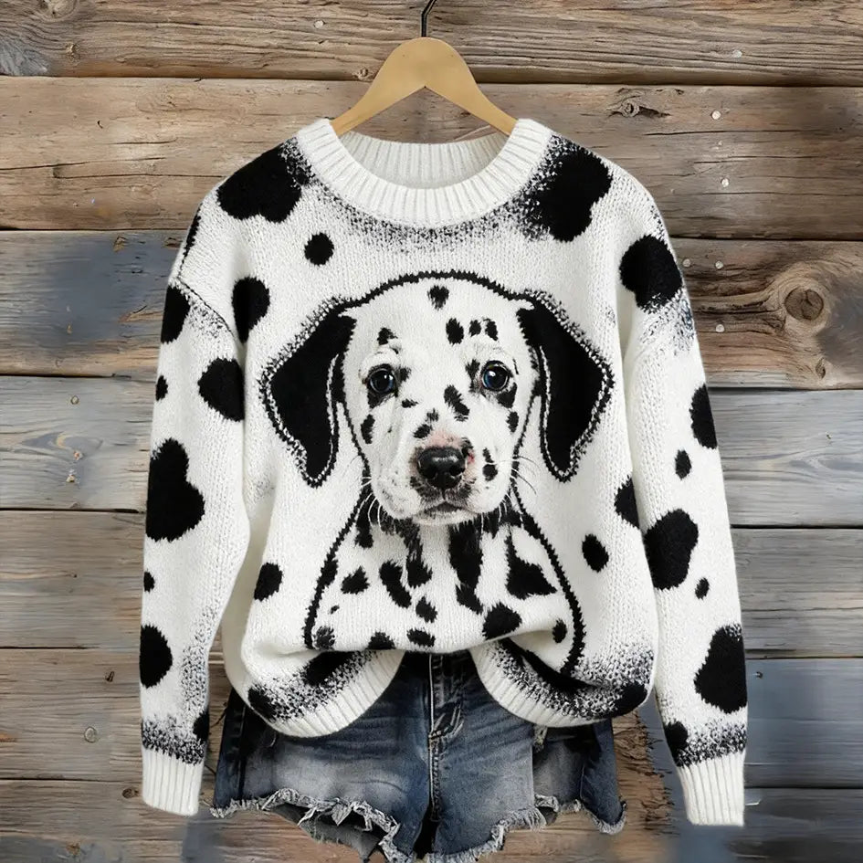 Dalmatian Dog Cozy Plush Sweatshirt