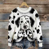 Dalmatian Dog Cozy Plush Sweatshirt