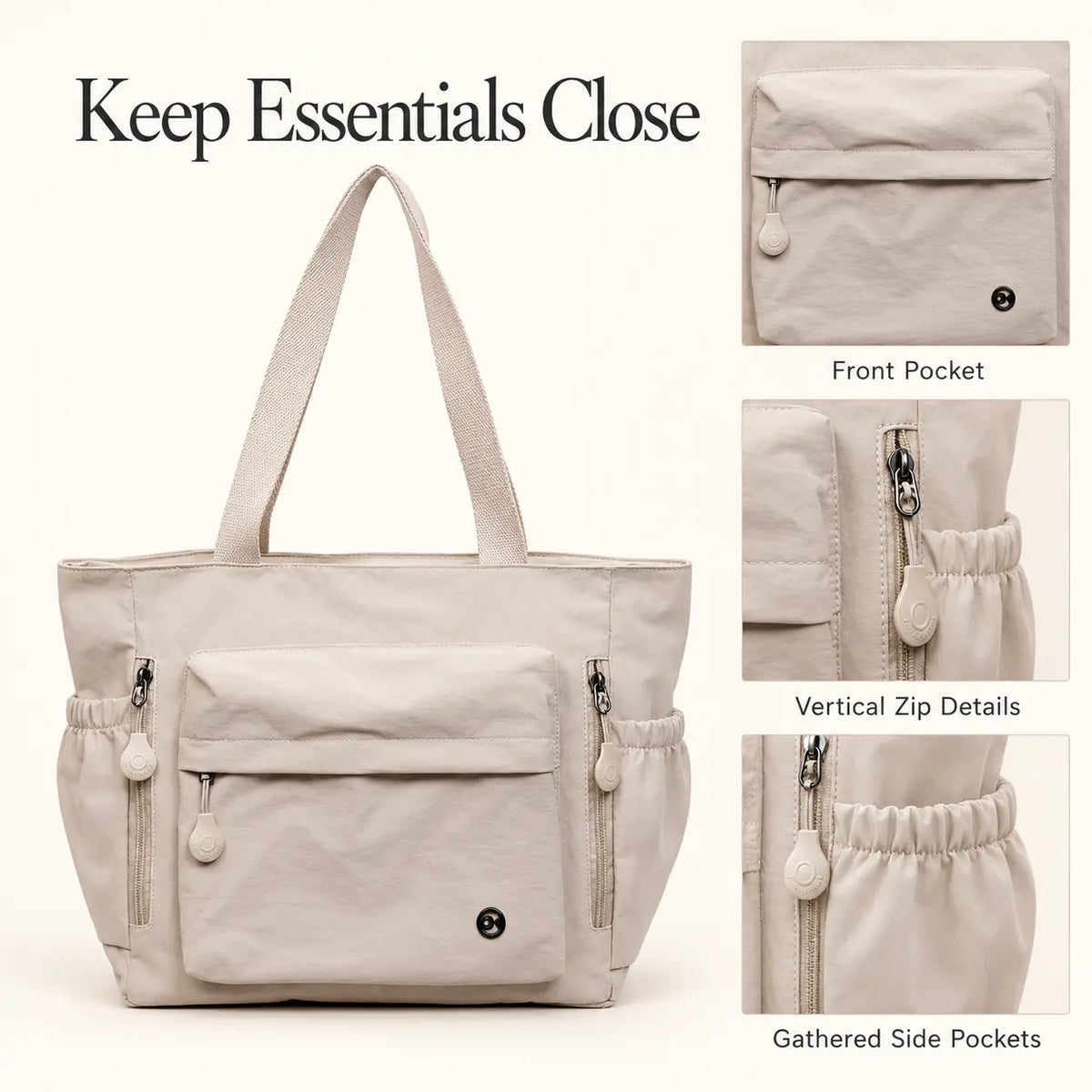 Multifunctional Large Capacity Commuter Tote Bag