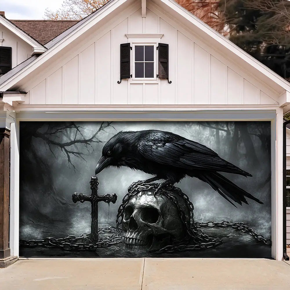 Faith In The Darkness Halloween Garage Door Banner Decoration