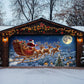 Midnight Flight To Christmas Garage Door Banner Decoration