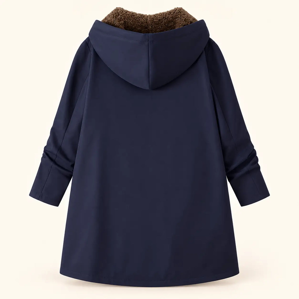 Winter Plush-Lined Cozy Hooded Coat