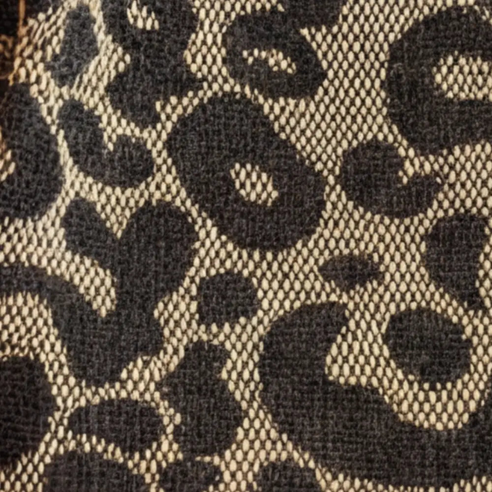 Leopard Print Tote with Chain Detail
