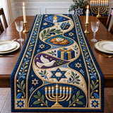 Hanukkah Blessings Quilted Table Runner