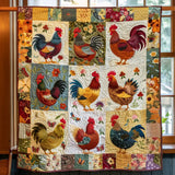 Vibrant Village Quilted Blanket